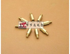 六角铜螺柱 螺杆 M3铜柱 ABS固定柱