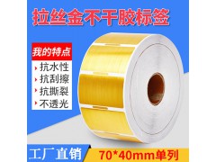 拉丝金标贴防水标签图1