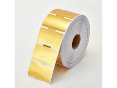 拉丝金标贴防水标签图2