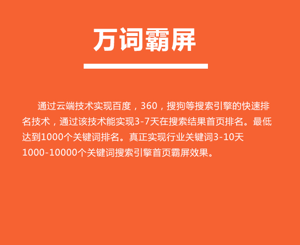 万词霸屏