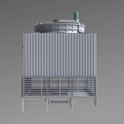 FNK-逆流开式玻璃钢塔-侧视图图3