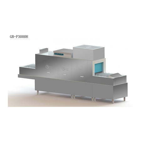 GB-P3000H长龙式斜插洗、消、烘一体洗碗机图2